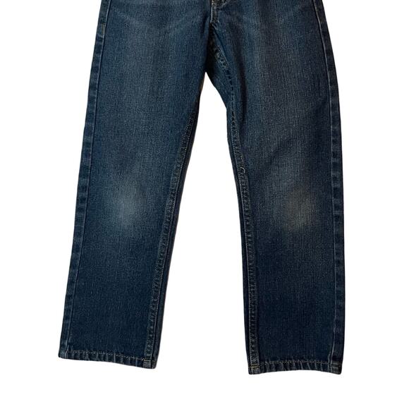Levis 511 Slim Boys Size 7 Blue Straight Pockets Zip Logo Zip Close Belt Loops - Picture 6 of 9